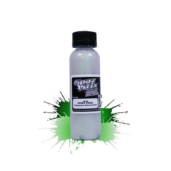 Spaz Stix 2 oz Pearl Airbrush Paint - Green SZX16040